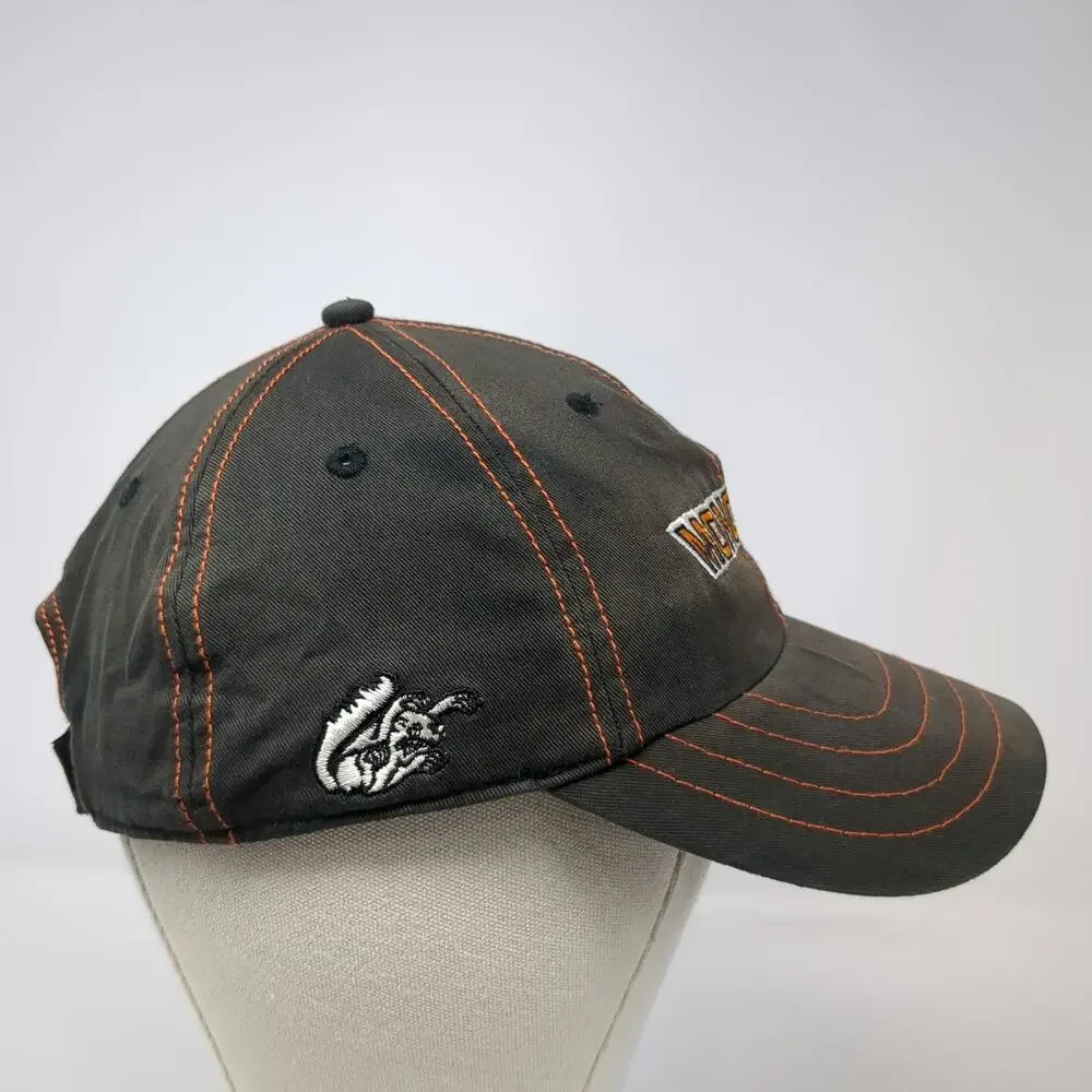 Mongoose Baseball Cap Black Orange White One Size Mascot Contrast Stitching Hat